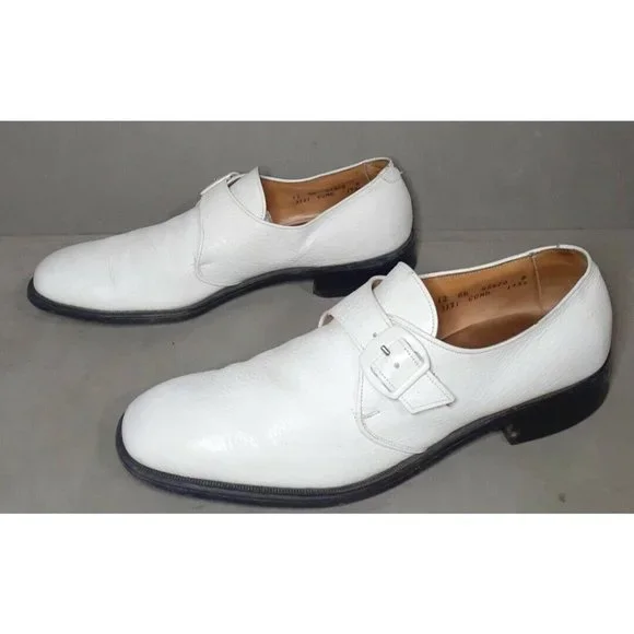 Allen Edmonds Ostendo Shoes Miami Size 12 AA White Cushion Heel USA